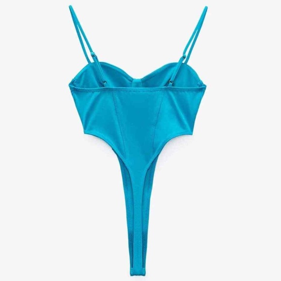 Zara High leg Corsetry Thong bodysuit - Picture 2 of 4